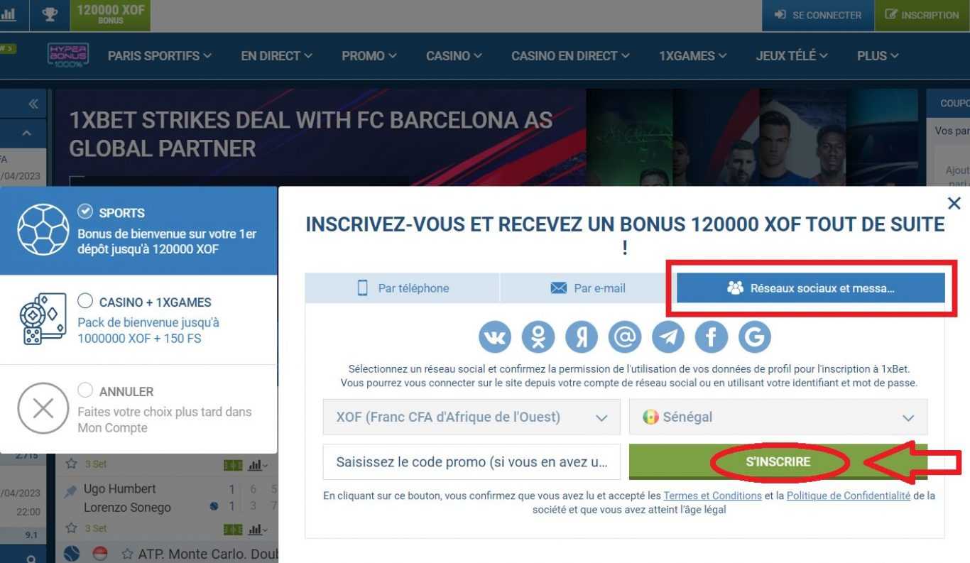 Résolution des problèmes de se connecter à mon compte 1xBet